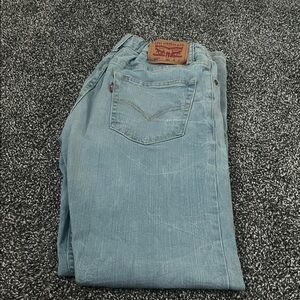 Levi's Men's Sky Blue Relaxed Jeans